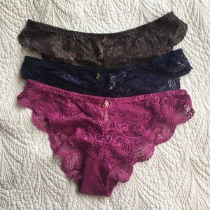 3 Pairs lacy ThirdLove panties in size sm! NWT!